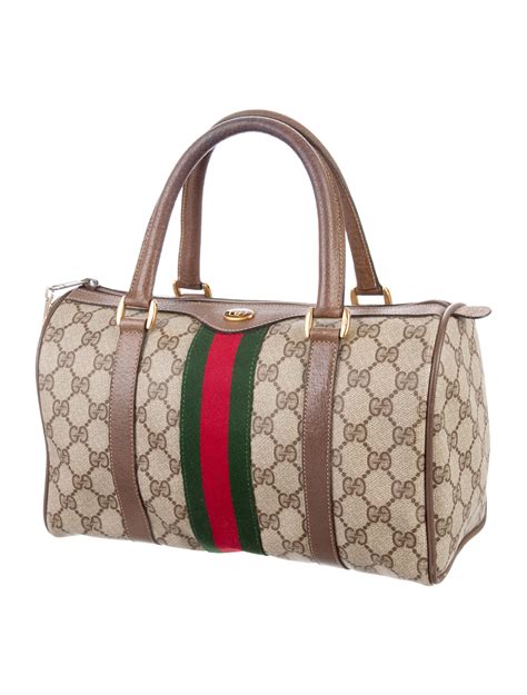 gucci vintage web gg boston bag|old style vintage gucci bag.